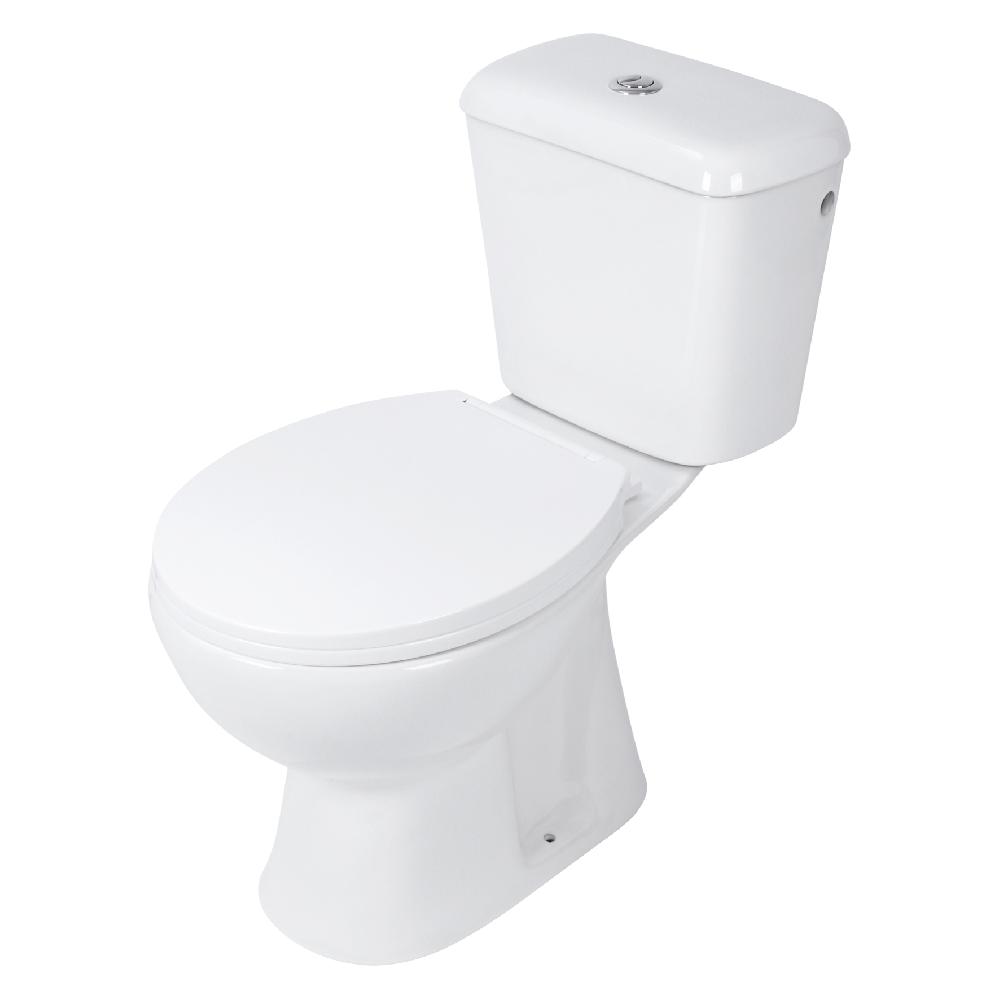 differnz Differnz toiletpot – duoblok staand – achter onder – onderuitlaat – keramiek wit – 72.5 x 65.8 x 35.5 cm
