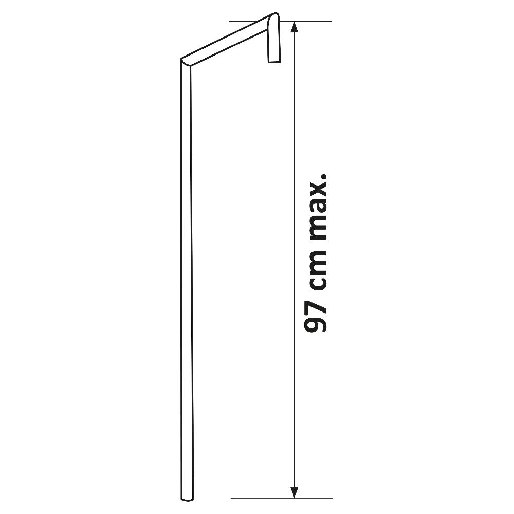 Differnz Differnz Topline Doucheset – Met Grote Stortdouche En Losse Handdouche – ABS – 20 X 20 X 105 Cm – Chroom