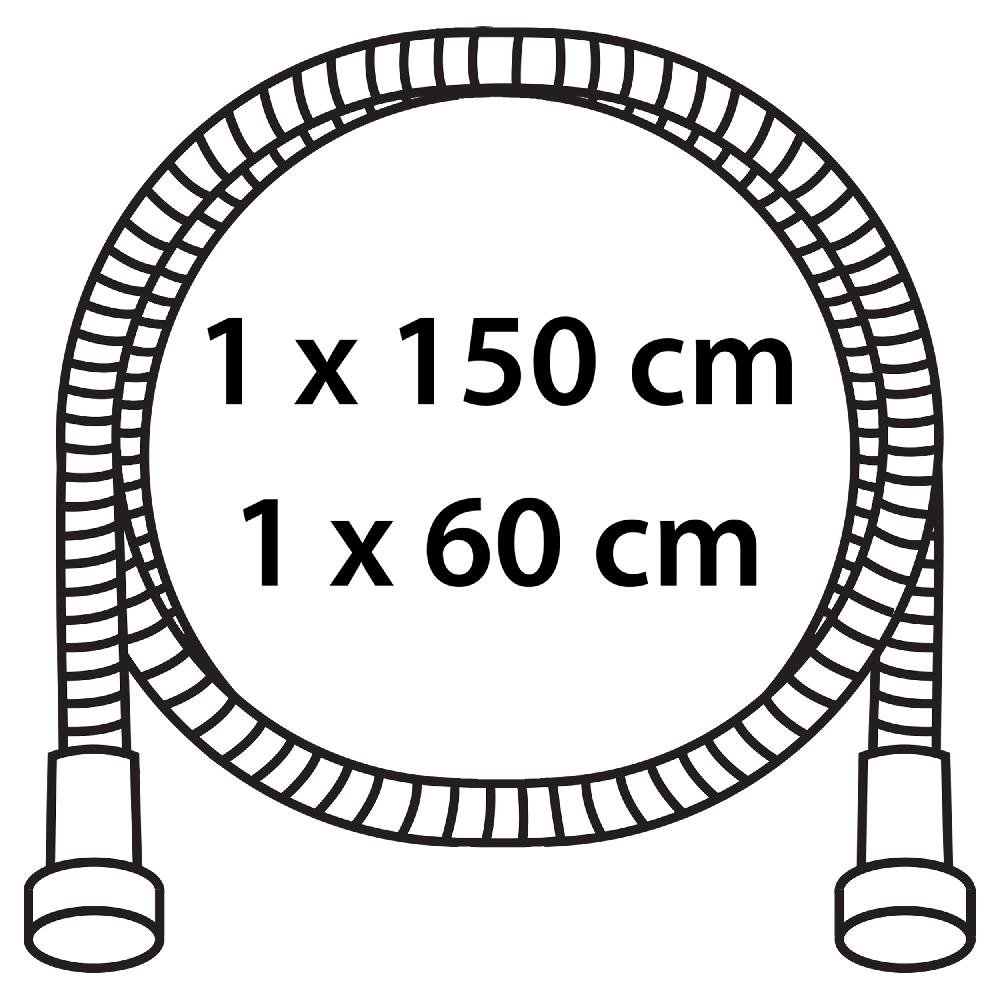 Differnz Differnz Trendline Doucheset – Met Grote Stortdouche En Losse Handdouche – ABS – 20 X 20 X 105 Cm – Chroom