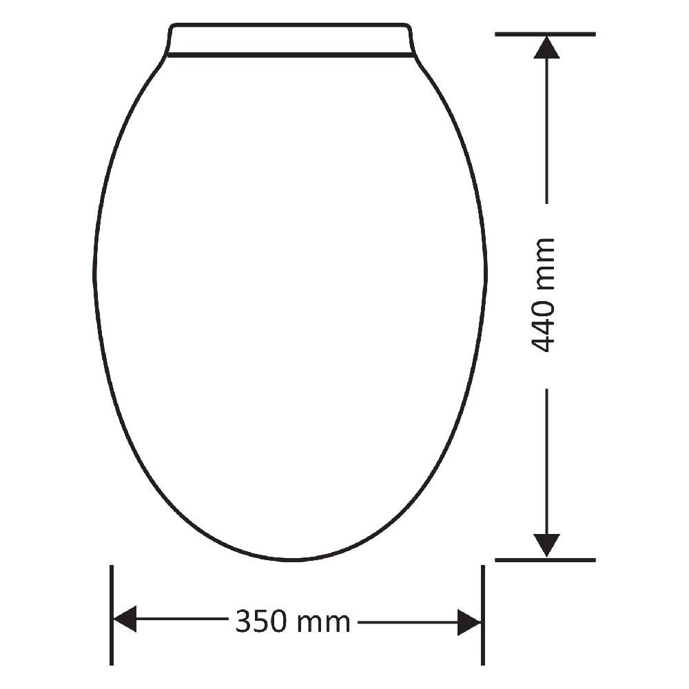 Differnz Differnz Wc-bril – Tbv 38.500.01/38.500.02 – Softclose – Polypropyleen – 44 X 35 Cm – Wit