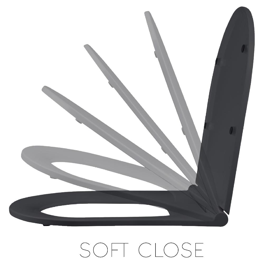 Differnz Differz Toiletzitting – Voor 38.500.03 En 38.500.11 – Zwart