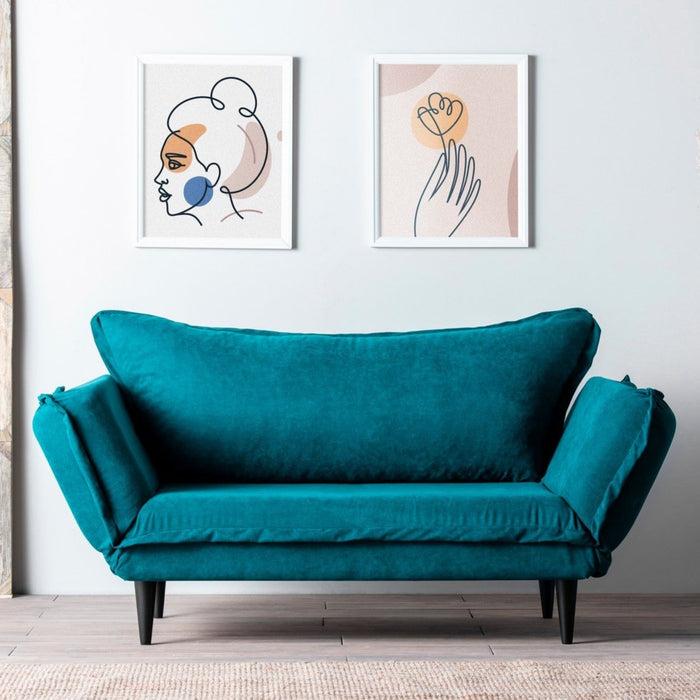 Dimehouse 2-zits Slaapbank Vino Daybed Petrol Groen