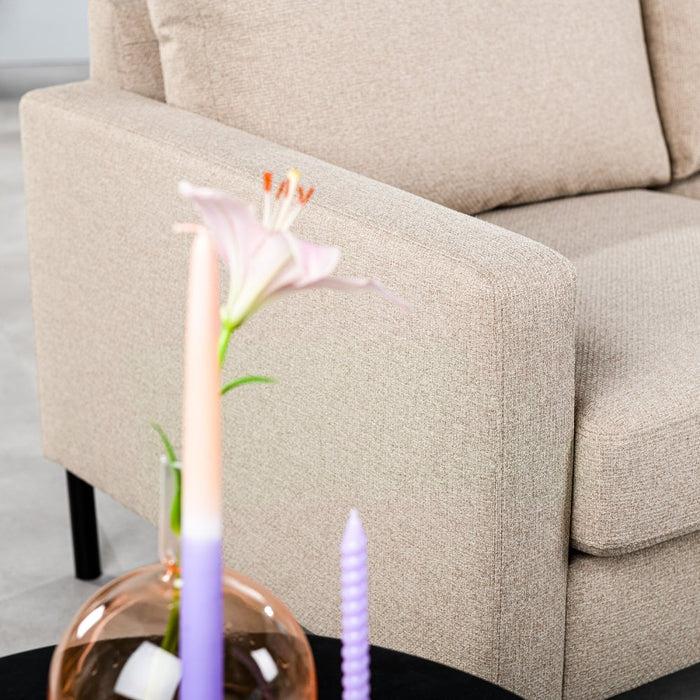 Dimehouse 3-zits Hoekbank Blair Stof Beige Links En Rechts