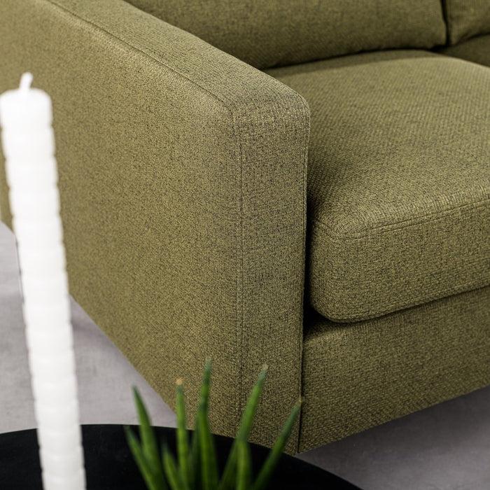 Dimehouse 3-zits Hoekbank Blair Stof Groen Links En Rechts