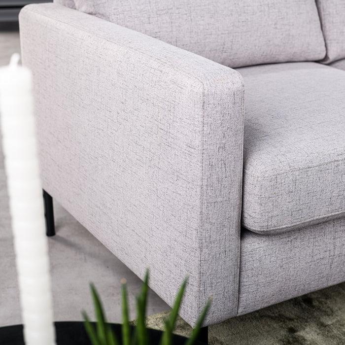 Dimehouse 3-zits Hoekbank Flavie Stof Grijs Links En Rechts