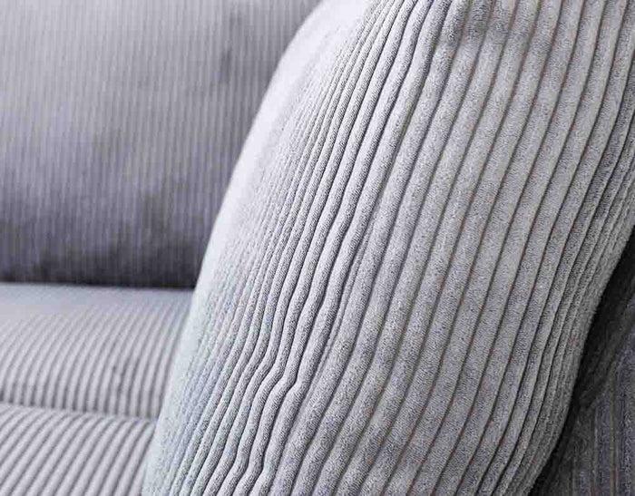 Dimehouse 3-zits Hoekbank Gabi Ribstof Lichtgrijs Rechts