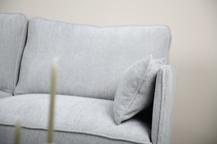 Dimehouse 3-zits Hoekbank Peppin Stof Lichtgrijs Links