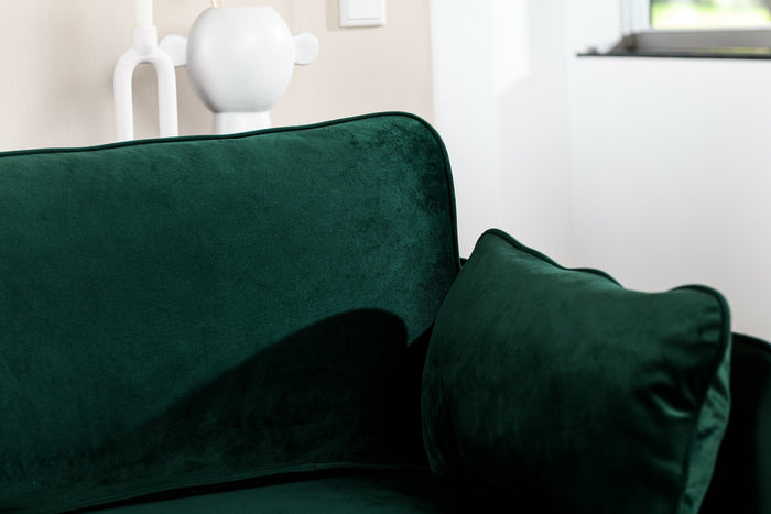 Dimehouse 3-zits Hoekbank Peppin Velvet Groen Rechts