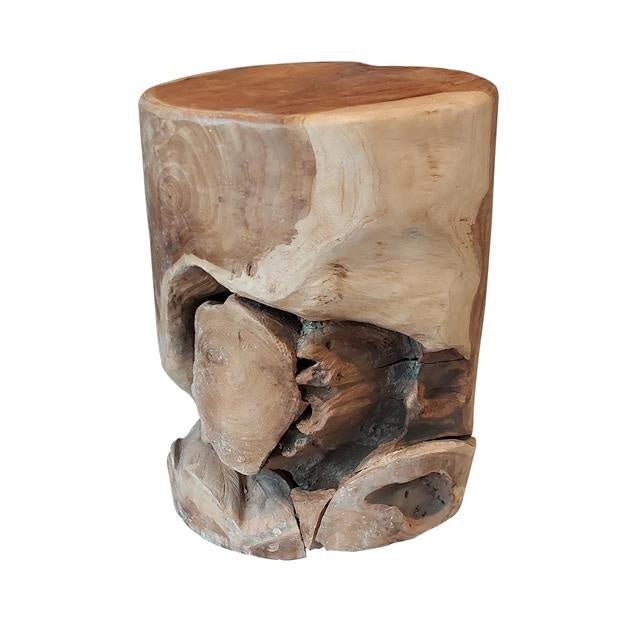 Dimehouse Bijzettafel Rond Loena Massief Teakhout Ø30 Cm