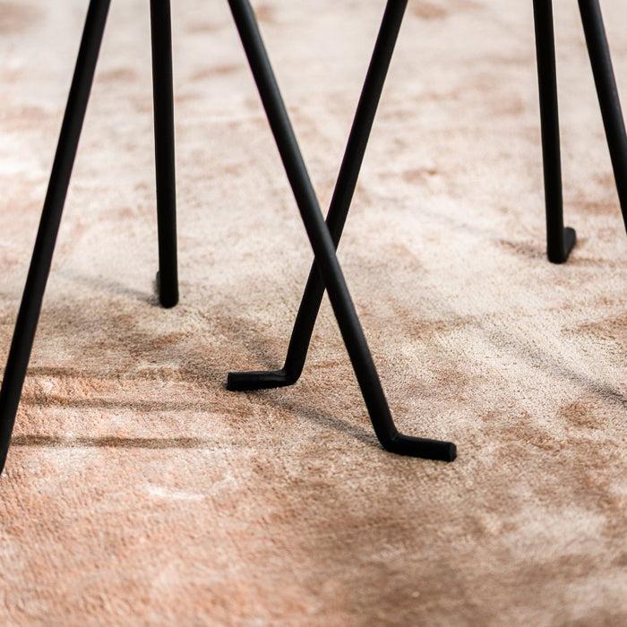 Dimehouse Bijzettafel Set Van 2 Joya Rond Zwart Metallic