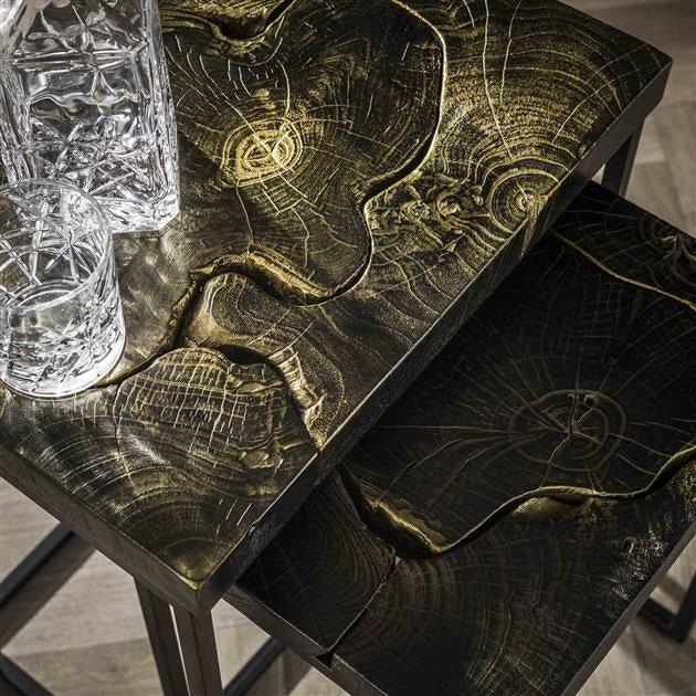 Dimehouse Bijzettafel Set Van 2 Minette Teakhout Rechthoekig