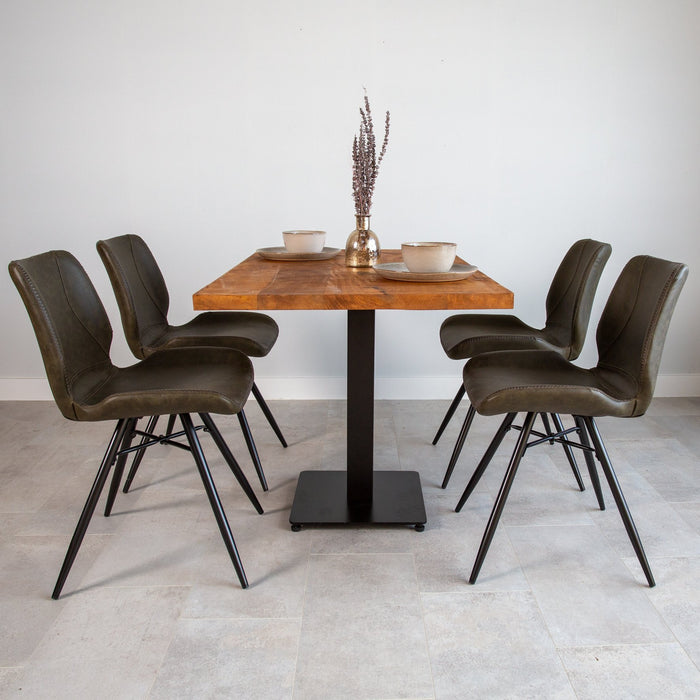 Dimehouse Bistrotafel Rechthoek Mangohout 120x70 Cm