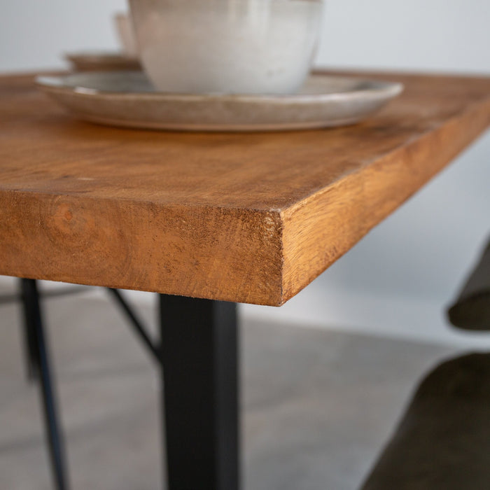 Dimehouse Bistrotafel Rechthoek Mangohout 120x70 Cm