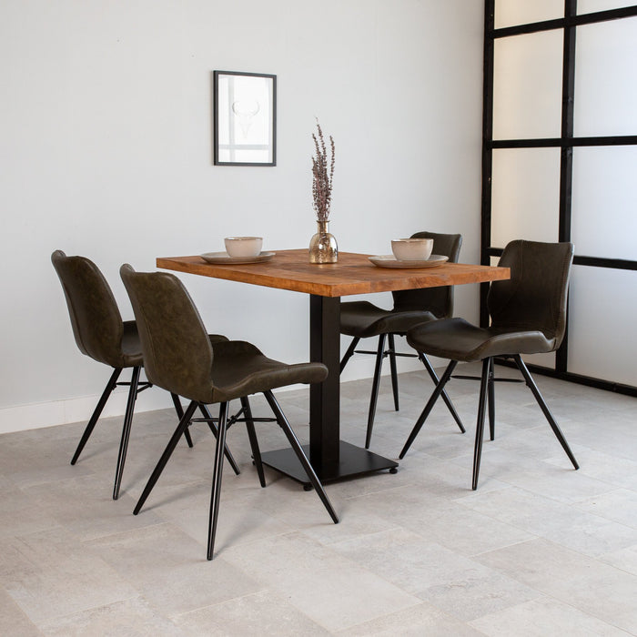 dimehouse Bistrotafel rechthoek mangohout 120x70 cm