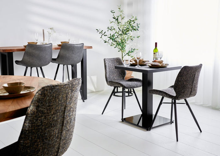 Dimehouse Bistrotafel Robin Vierkant Melamine Zwart