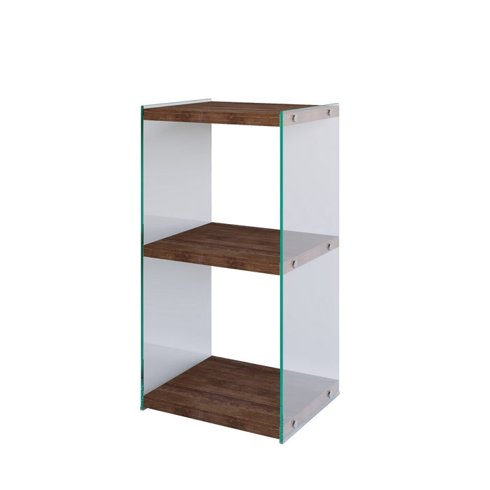 Dimehouse Boekenkast Athos Walnoot Dennenhout 40x80x35 Cm