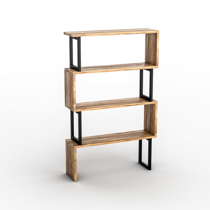 Dimehouse Boekenkast Ceylan Walnoot Melamine 80x128x22 Cm