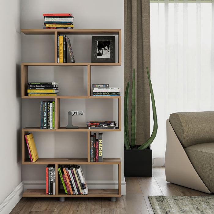 Dimehouse Boekenkast Elif Eik Melamine 90x156x20 Cm