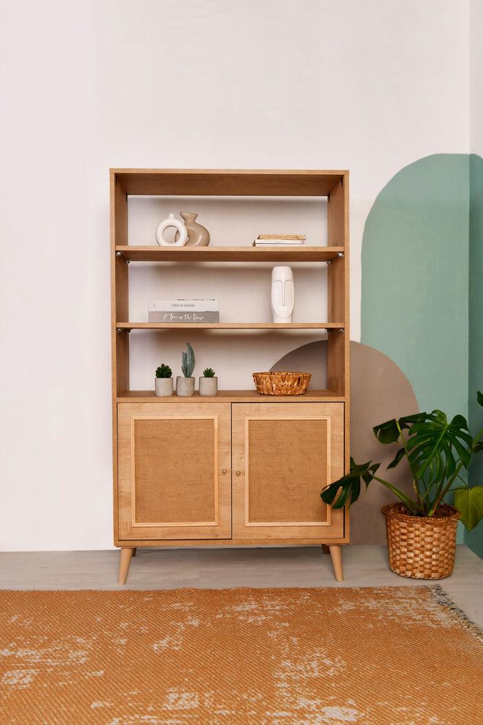 Dimehouse Boekenkast Jut Eik Beukenhout 40x110x90 Cm