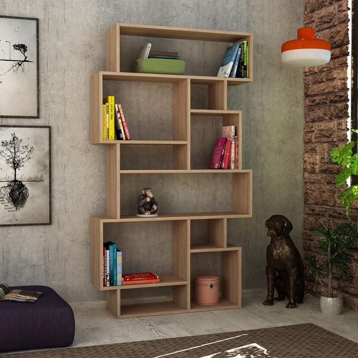 dimehouse Boekenkast Karmato Sonoma Eik Melamine 96x168 5x25 5 cm