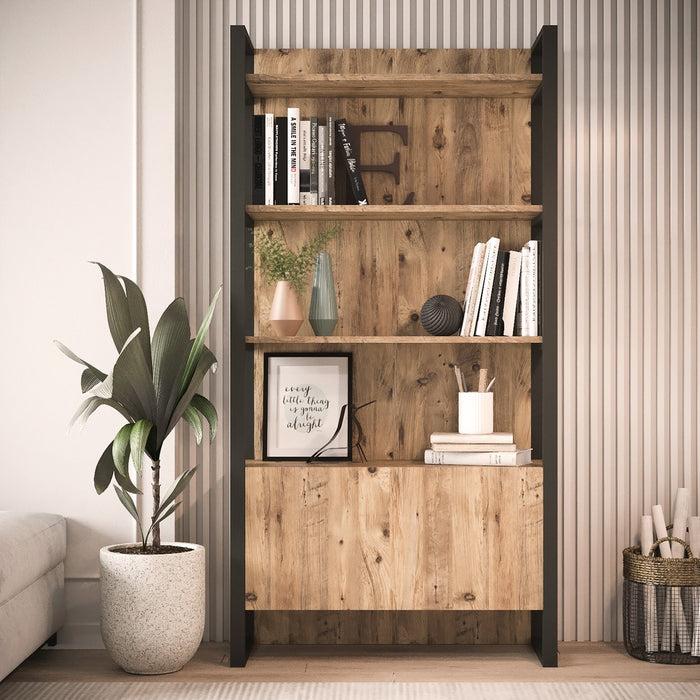 Dimehouse Boekenkast Lyra Atlantisch Dennenhout Melamine 90x180x34 Cm