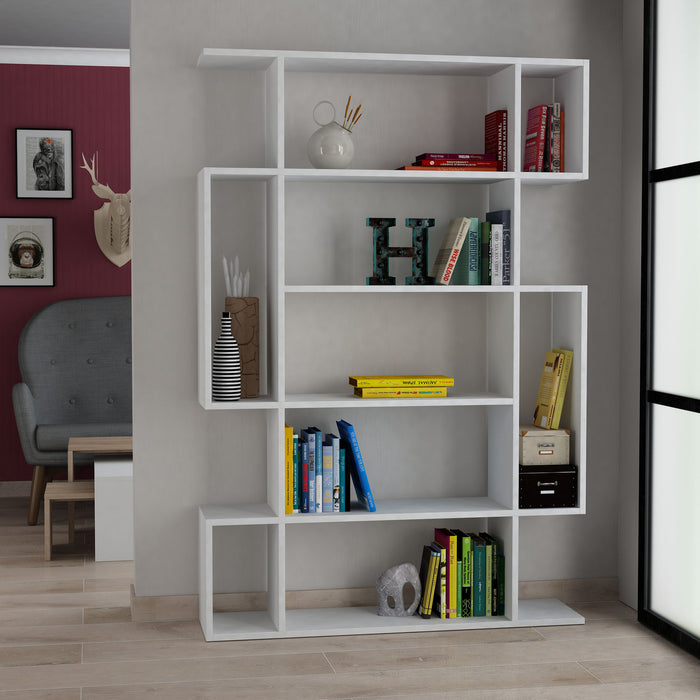 dimehouse Boekenkast Mito Wit Melamine 110x161x25 5 cm