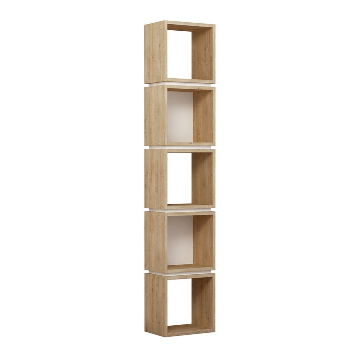 Dimehouse Boekenkast Multi Eik Wit Melamine 32x167x22 Cm