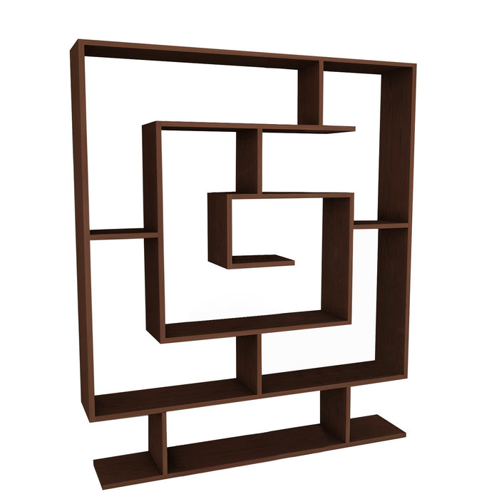 Dimehouse Boekenkast Sarmasik Wengé Bruin Melamine 124 8x149 4x22 Cm