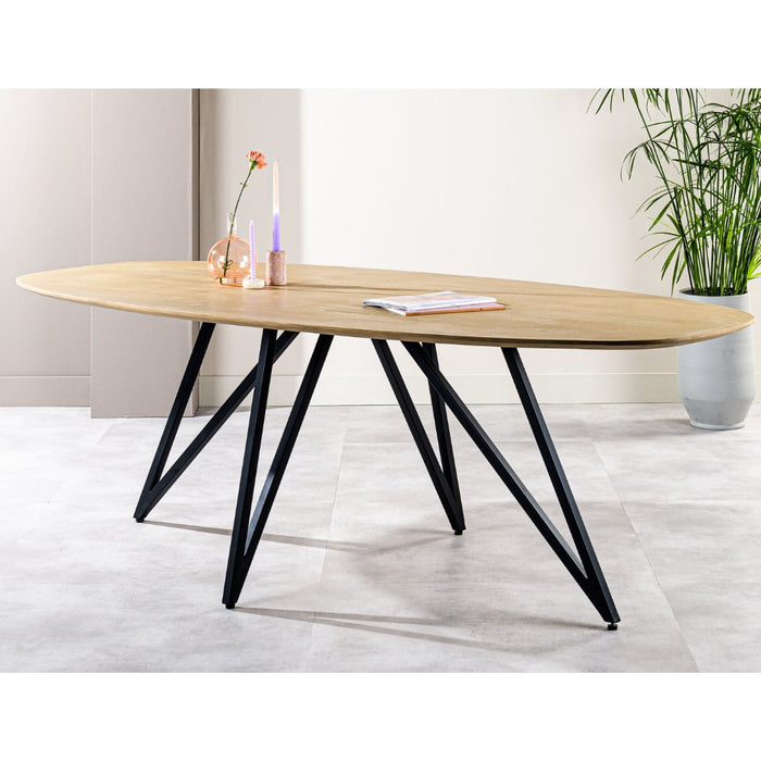 Dimehouse Deens Ovale Eettafel Miami Mangohout 240x110