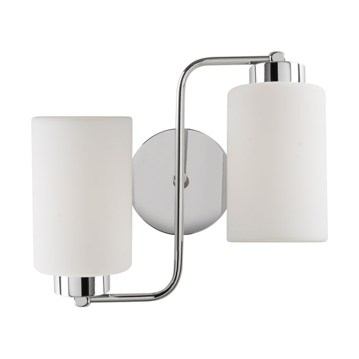 Dimehouse 2-lichts Wandlamp Zilver Glas Oasis