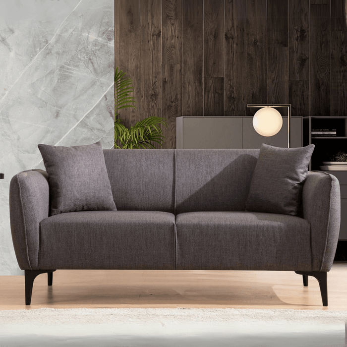 dimehouse 2-zits Bank Belissimo Donker Grijs