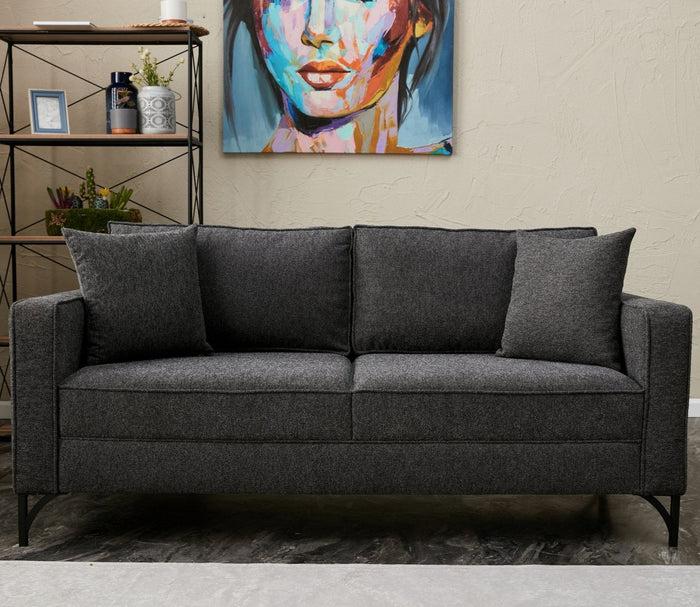 dimehouse 2-zits Bank Berlin Antraciet Zwart