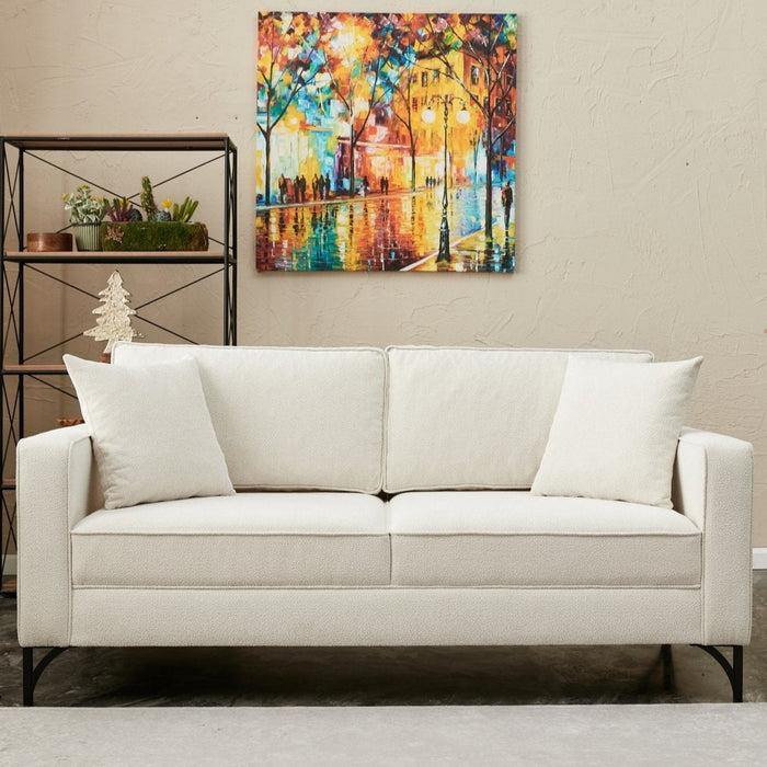 dimehouse 2-zits Bank Berlin Crème Zwart