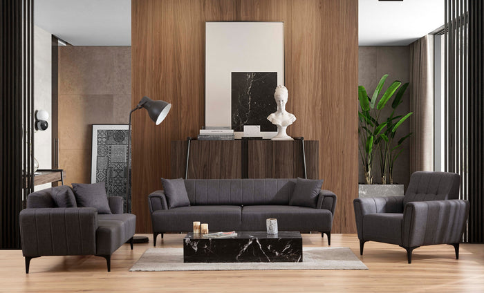 Dimehouse 2-zits Bank Hamlet Donker Grijs