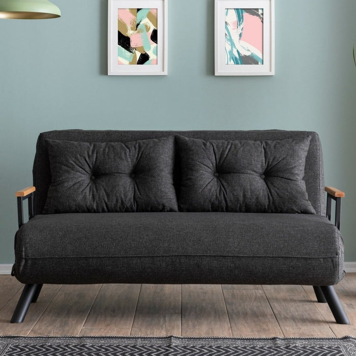 dimehouse 2-zits Slaapbank Sando Donker Grijs