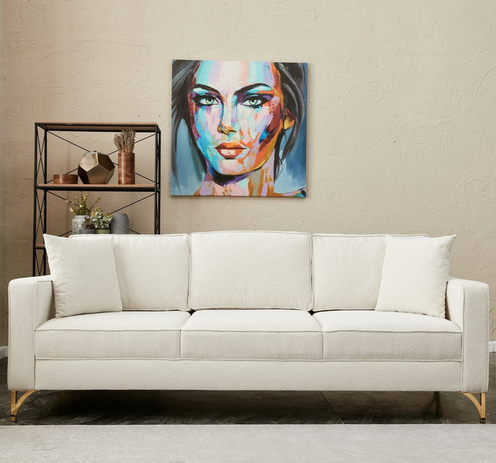 dimehouse 3-zits Bank Berlin Crème Goud