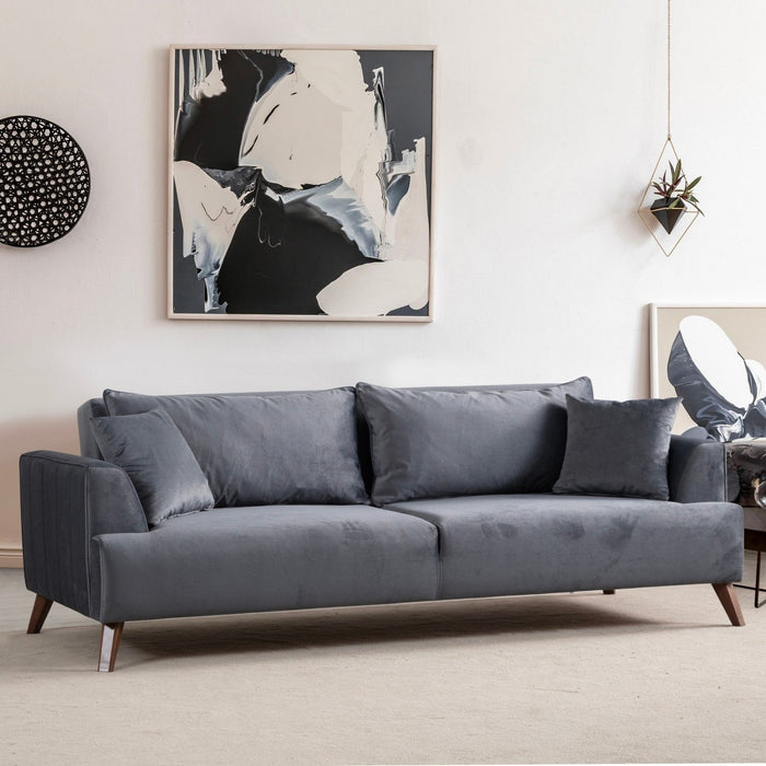 dimehouse 3-zits Bank Buhara Donker Grijs