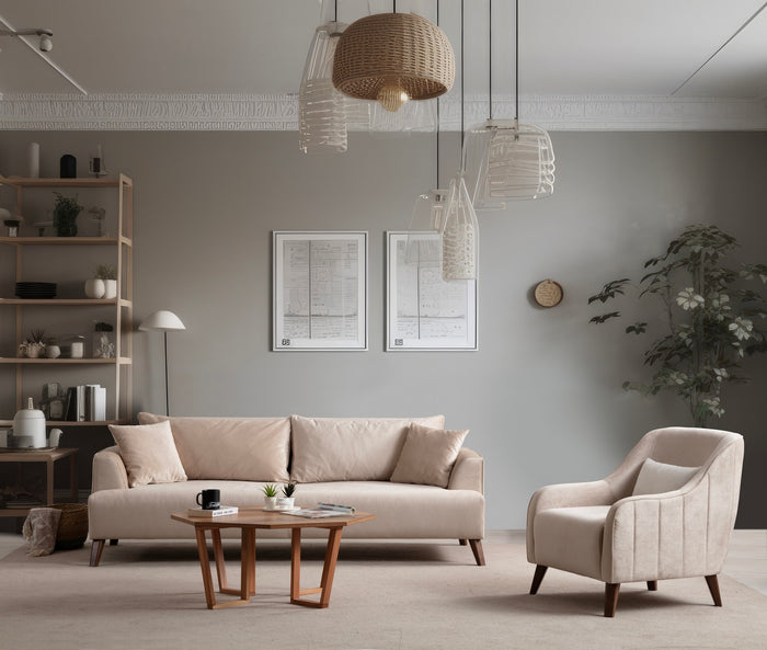 Dimehouse 3-zits Bank Buhara Ecru