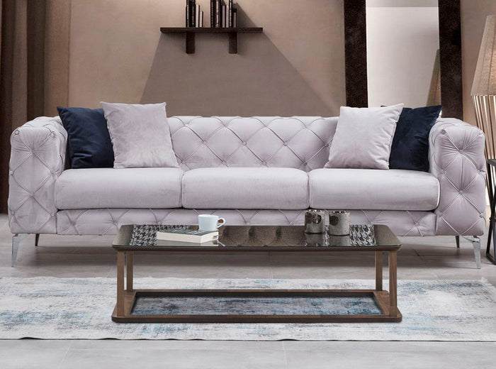 dimehouse 3-zits Bank Como Licht Grijs