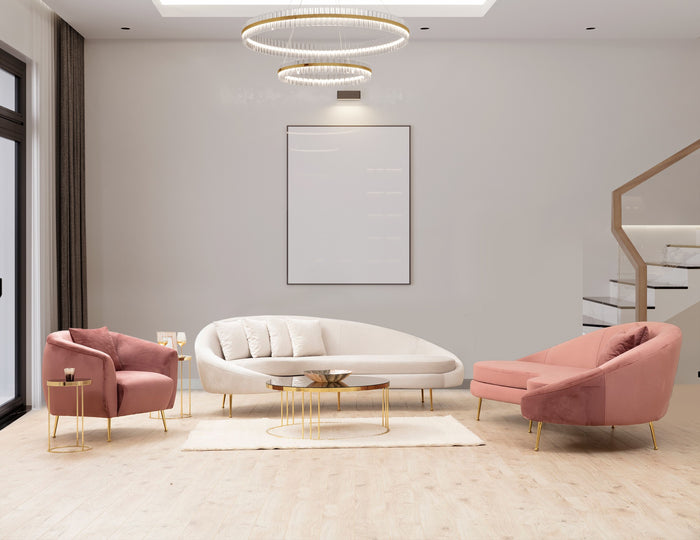 Dimehouse 3-zits Bank Eses Pink Rechts