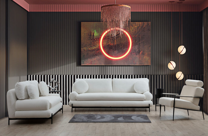 Dimehouse 3-zits Bank Livorno Wit