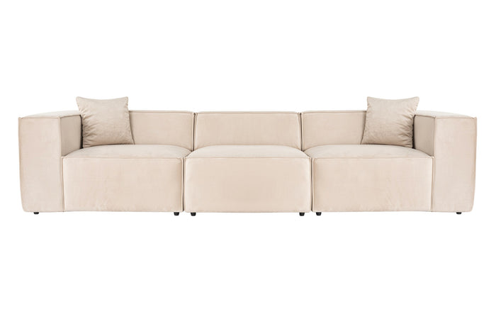 Dimehouse 3-zits Bank Lora Crème