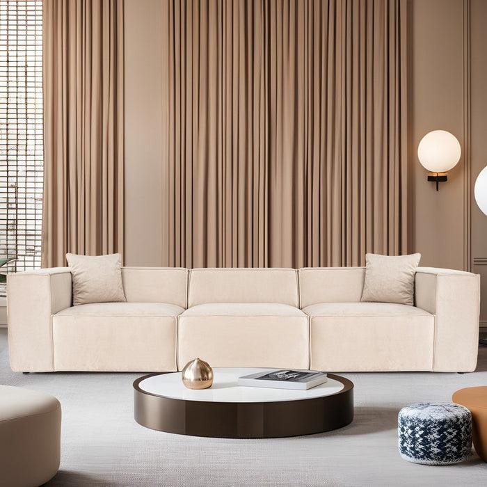 dimehouse 3-zits Bank Lora Crème