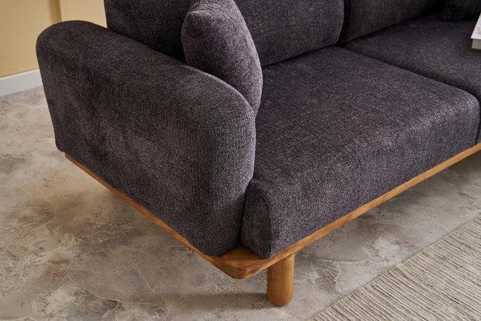 Dimehouse 3-zits Bank Rens Antraciet