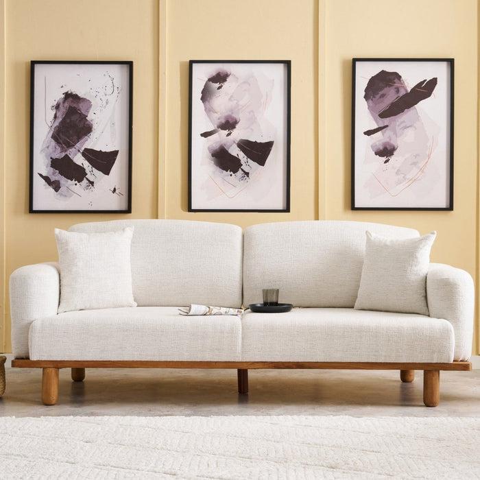 Dimehouse 3-zits Bank Rens Crème