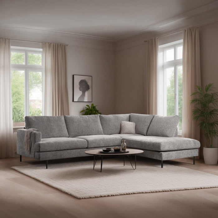 dimehouse 3-zits hoekbank Nevada stof beige rechts