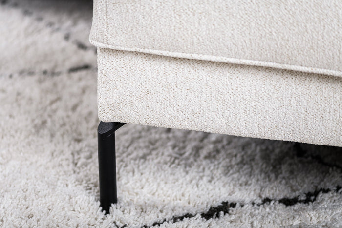 Dimehouse 3-zits Hoekbank Peppin Stof Crème Rechts