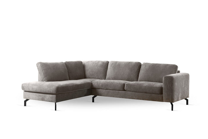 Dimehouse 3-zits Hoekbank Perla Stof Taupe Links