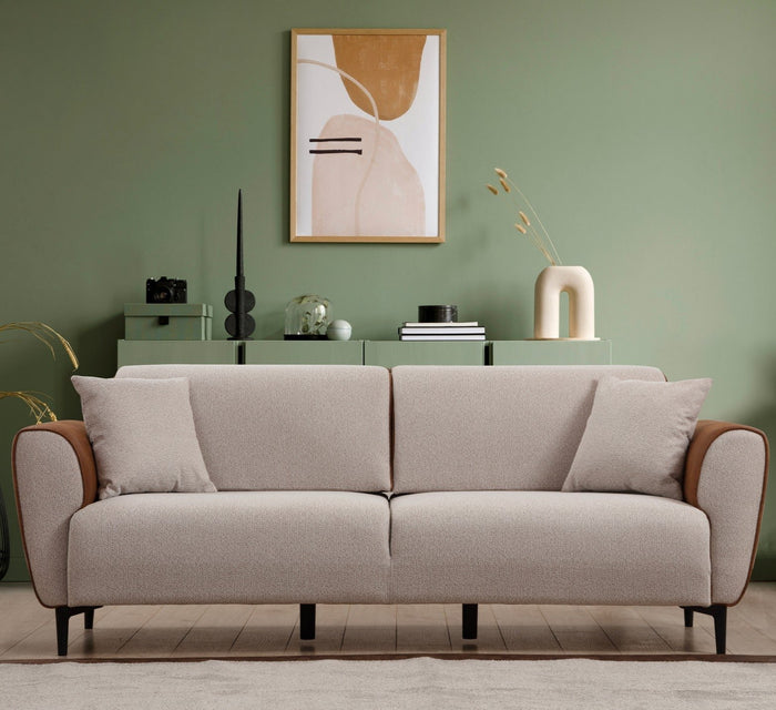 Dimehouse 3-zits Slaapbank Aren Beige Kaneel