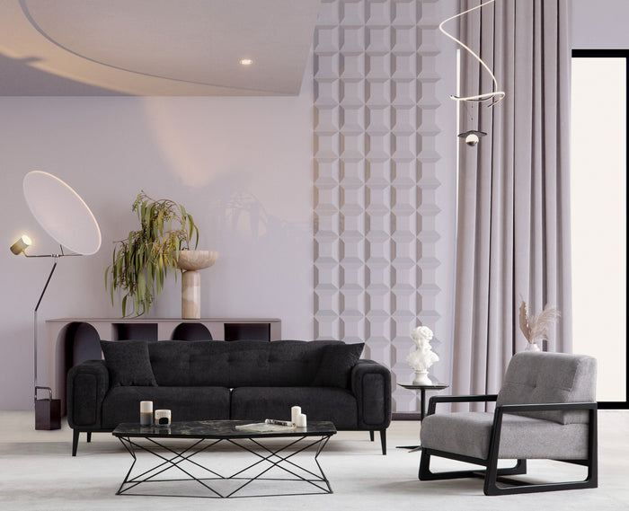 Dimehouse 3-zits Slaapbank Athena Zwart